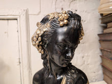 Load image into Gallery viewer, Early 20th.C French Gilt Bronze Bust Of Fruit Maiden Signed Louis Beatux
