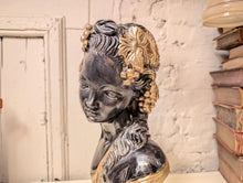 Load image into Gallery viewer, Early 20th.C French Gilt Bronze Bust Of Fruit Maiden Signed Louis Beatux
