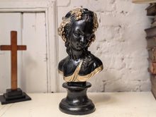 Load image into Gallery viewer, Early 20th.C French Gilt Bronze Bust Of Fruit Maiden Signed Louis Beatux
