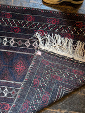 Load image into Gallery viewer, 5&#39;4&quot; x 2&#39;9&quot; Vintage Afghan Hand Knotted Wool Baluch Rug - 164cm x 84cm
