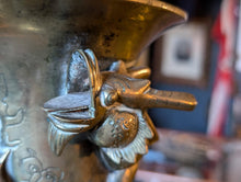 Load image into Gallery viewer, Large Early 20th.C Brass Chinese Dragon Vase
