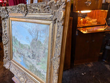 Load image into Gallery viewer, Antique Impressionist Oil Painting in Gilt Frame - River - Thomas Conn 75cm  x 65cm
