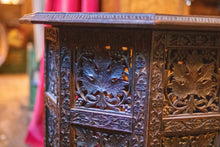 Load image into Gallery viewer, Antique Rosewood Burmese Carved Folding Table
