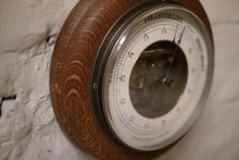 Load image into Gallery viewer, Vintage Oak Aneroid Wall Barometer
