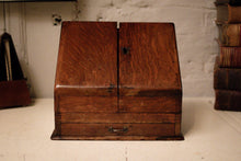 Load image into Gallery viewer, 19th Century Victorian Oak Desk Tidy
