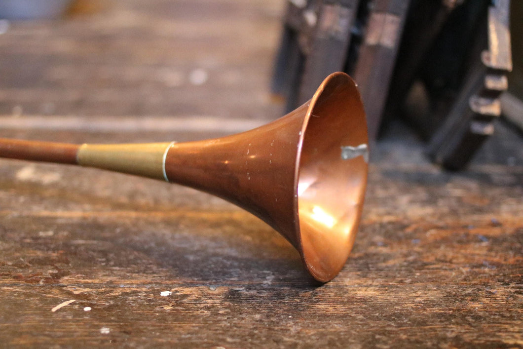 Antique Copper and Brass Hunting Horn