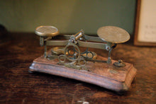 Load image into Gallery viewer, Antique English Brass Postal Scales
