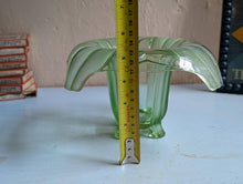 Load image into Gallery viewer, Vintage Art Deco Green Glass Flower Bowl - Sowerby No.2631
