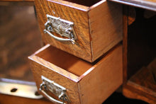 Load image into Gallery viewer, Antique C.1900 Oak Smokers Cabinet
