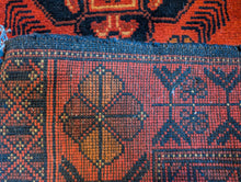 Load image into Gallery viewer, 5&#39;8&quot; x 3&#39;4&quot; Afghan Hand Knotted Wool Baluch Rug -172cm x 103cm
