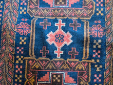 Load image into Gallery viewer, 6&#39;9&quot; x 3&#39;5&quot; Vintage Afghan Hand Knotted Wool Baluch Rug - 206cm x 104cm
