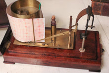 Load image into Gallery viewer, Antique Mahogany Cased Barograph Barometer
