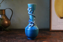 Load image into Gallery viewer, antique Japanese Blue Porcelain Dragon Vase
