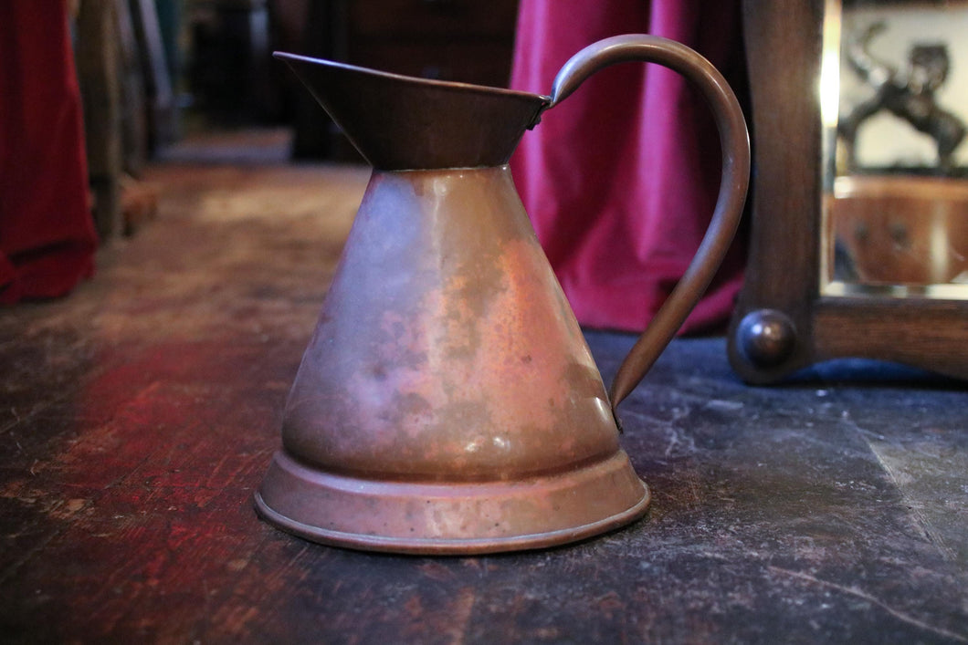 Large 1 Gallon Antique Victorian Copper Jug