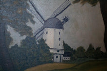 Load image into Gallery viewer, 1937 Dutch Oil Painting - Landscape With Windmill - Mackel - 70 x 56cm
