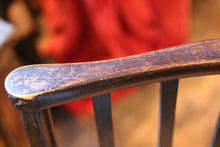 Load image into Gallery viewer, Antique William Morris Style Bergere Ebonised Chair
