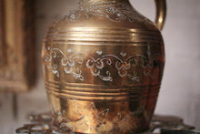 Load image into Gallery viewer, Vintage Middle Eastern Brass Tea Set
