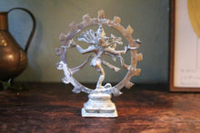 Load image into Gallery viewer, Antique Indian Dancing Shiva Nataraja Wheel Brass Statue
