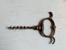 Load image into Gallery viewer, Antique &quot;Four Finger Pull&quot; Iron Corkscrew
