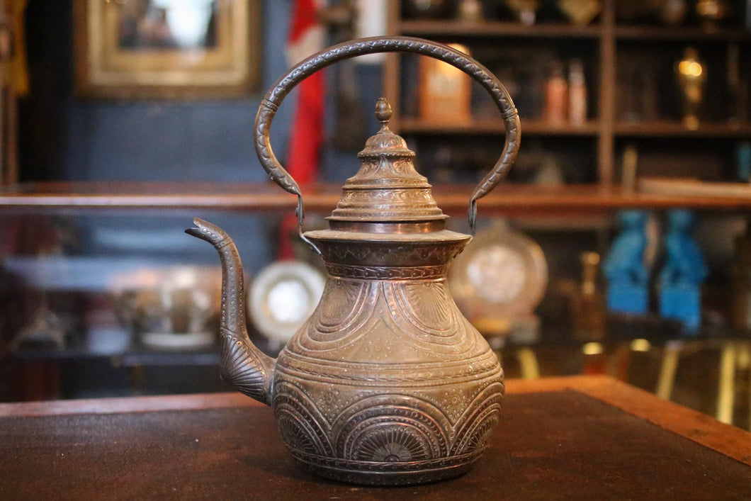 Antique Middle Eastern Copper Kettle / Teapot