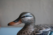 Load image into Gallery viewer, Vintage Hand Painted Carved Wooden Mallard Duck
