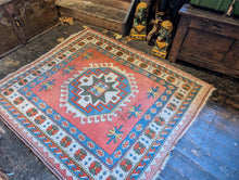 Load image into Gallery viewer, 5&#39;11&quot; x 5&#39;3 Vintage Turkish Hand Knotted Wool Konya Rug - 180 x 161cm
