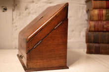 Load image into Gallery viewer, 19th Century Victorian Oak Desk Tidy
