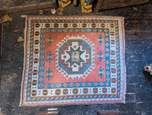 Load image into Gallery viewer, 5&#39;11&quot; x 5&#39;3 Vintage Turkish Hand Knotted Wool Konya Rug - 180 x 161cm
