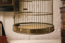 Load image into Gallery viewer, Vintage C.1940 GenyKage Hanging Brass Bird Cage
