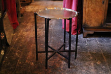 Load image into Gallery viewer, Mid Century Japanese Brass top Foldable Table
