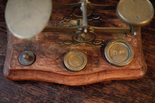 Load image into Gallery viewer, Antique English Brass Postal Scales
