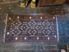 Load image into Gallery viewer, 6&#39;4&quot; x 3&#39;4&quot; Vintage Afghan Hand Knotted Wool Baluch Rug - 202cm x 121cm
