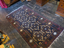 Load image into Gallery viewer, 6&#39;4&quot; x 3&#39;4&quot; Vintage Afghan Hand Knotted Wool Baluch Rug - 202cm x 121cm
