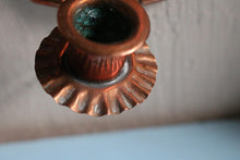 Load image into Gallery viewer, Antique C.1900 Copper Arts &amp; Crafts Wall Candle Sconce
