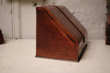 Load image into Gallery viewer, 19th Century Victorian Mahogany Desk Tidy / Document holder
