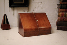 Load image into Gallery viewer, 19th Century Victorian Mahogany Desk Tidy / Document holder
