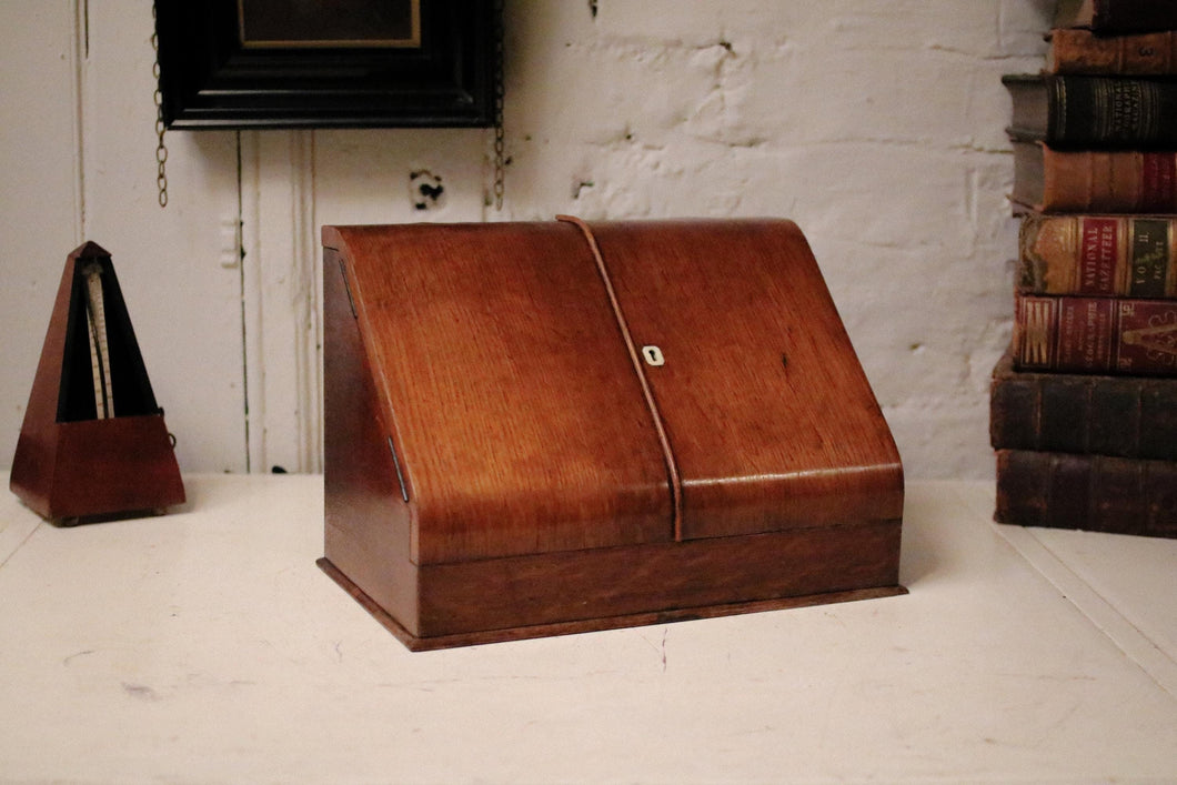 19th Century Victorian Mahogany Desk Tidy / Document holder