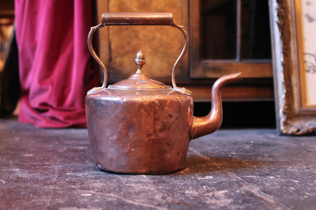 Antique Victorian Copper Teapot / Kettle