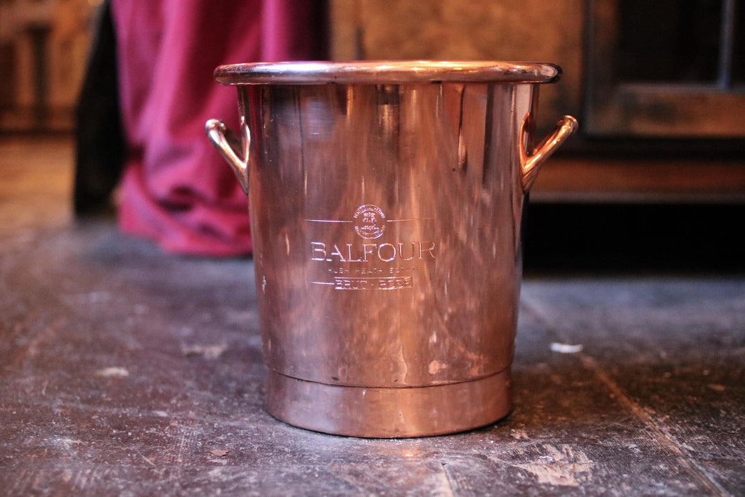 Vintage Balfour Estate Copper Champagne Ice bucket