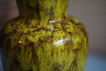 Load image into Gallery viewer, Scheruch Brown and Green Mid Century Lava Vase - West German Pottery - 523-10
