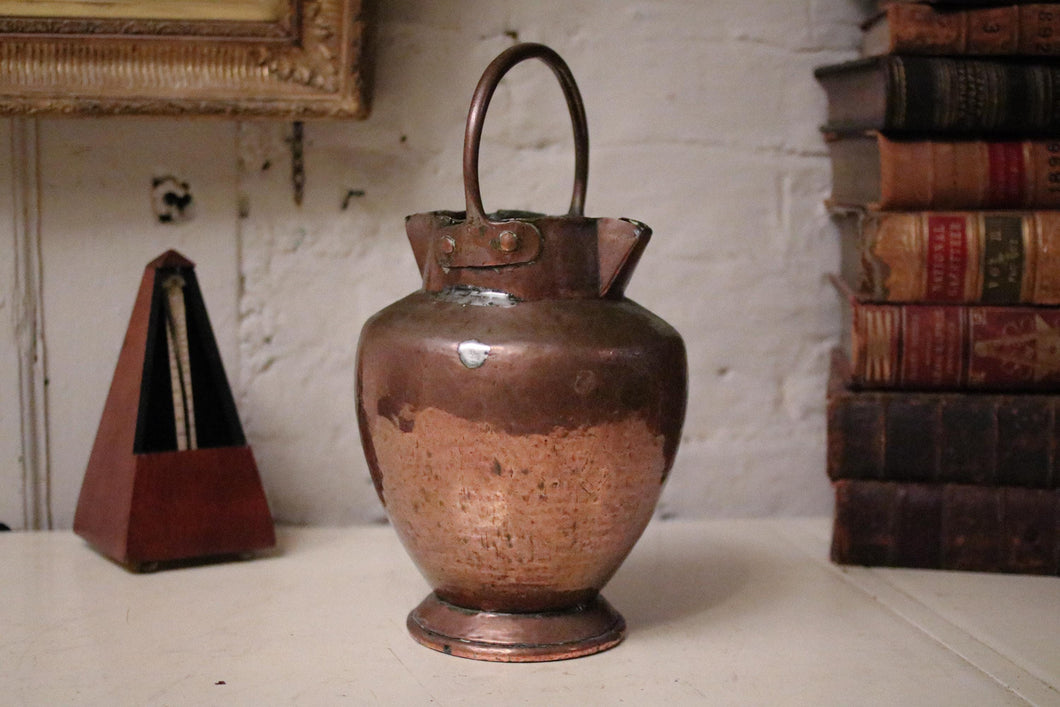 Early 20th.C Hammered Copper Pitcher Jug