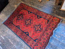 Load image into Gallery viewer, 5&#39;8&quot; x 3&#39;4&quot; Afghan Hand Knotted Wool Baluch Rug -172cm x 103cm
