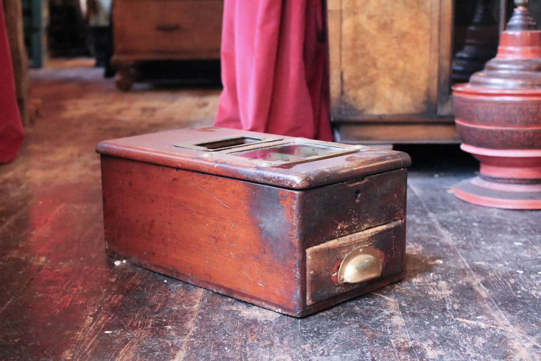 Antique Mahogany Cash Register / Till