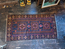 Load image into Gallery viewer, 6&#39;9&quot; x 3&#39;5&quot; Vintage Afghan Hand Knotted Wool Baluch Rug - 206cm x 104cm
