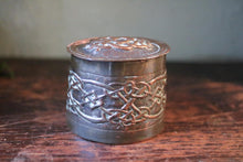 Load image into Gallery viewer, Copper Scottish Lidded Box With Celtic Knotwork Design
