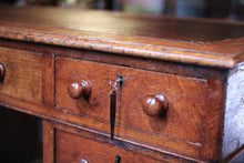 Load image into Gallery viewer, 19th Century Oak Leather Top Pedestal Desk
