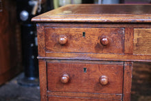 Load image into Gallery viewer, 19th Century Oak Leather Top Pedestal Desk
