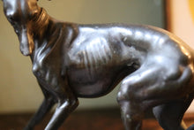 Load image into Gallery viewer, 19th.C Cast Bronze Greyhound Sculpture
