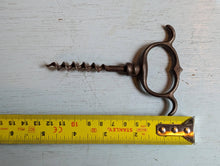 Load image into Gallery viewer, Antique &quot;Four Finger Pull&quot; Iron Corkscrew
