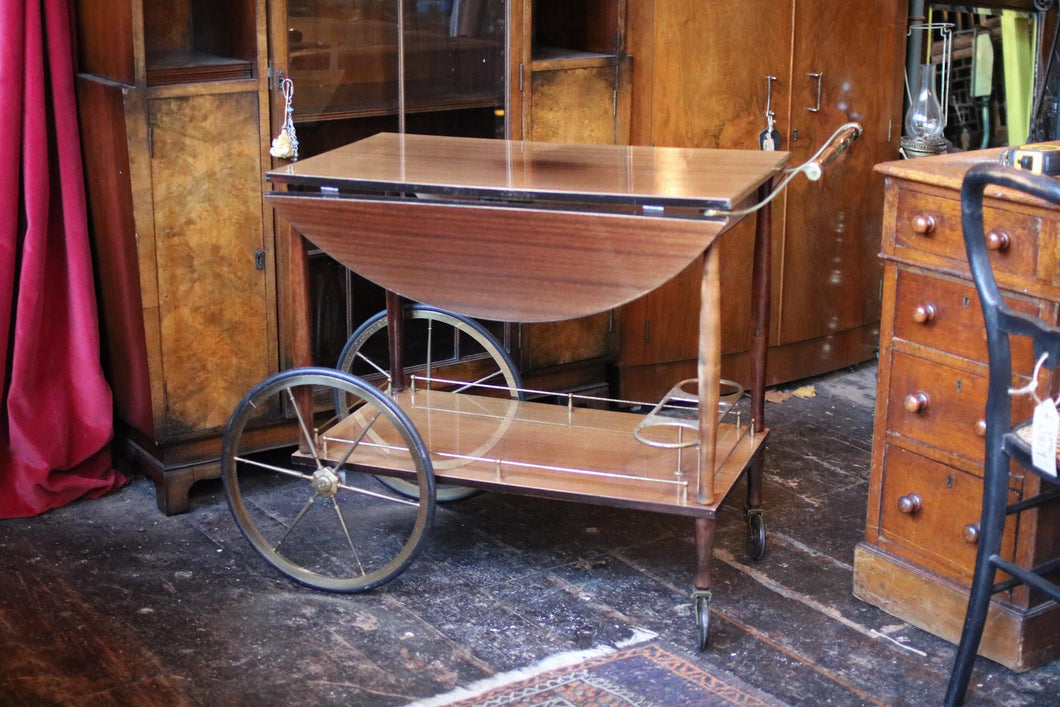 1950's Italian Drop Leaf Drinks Trolley \ Table